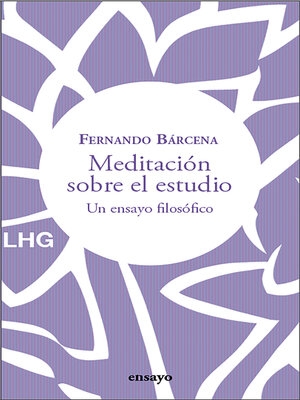 cover image of Meditación sobre el estudio